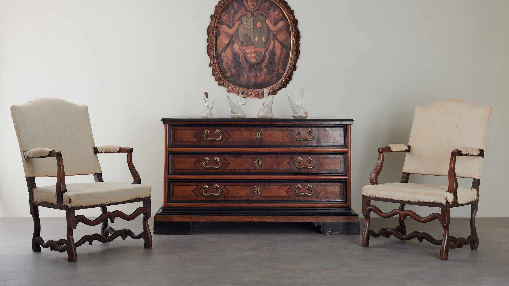 NORTHERN ITALIAN MARQUETRY CREDENZA, LATE 18TH C