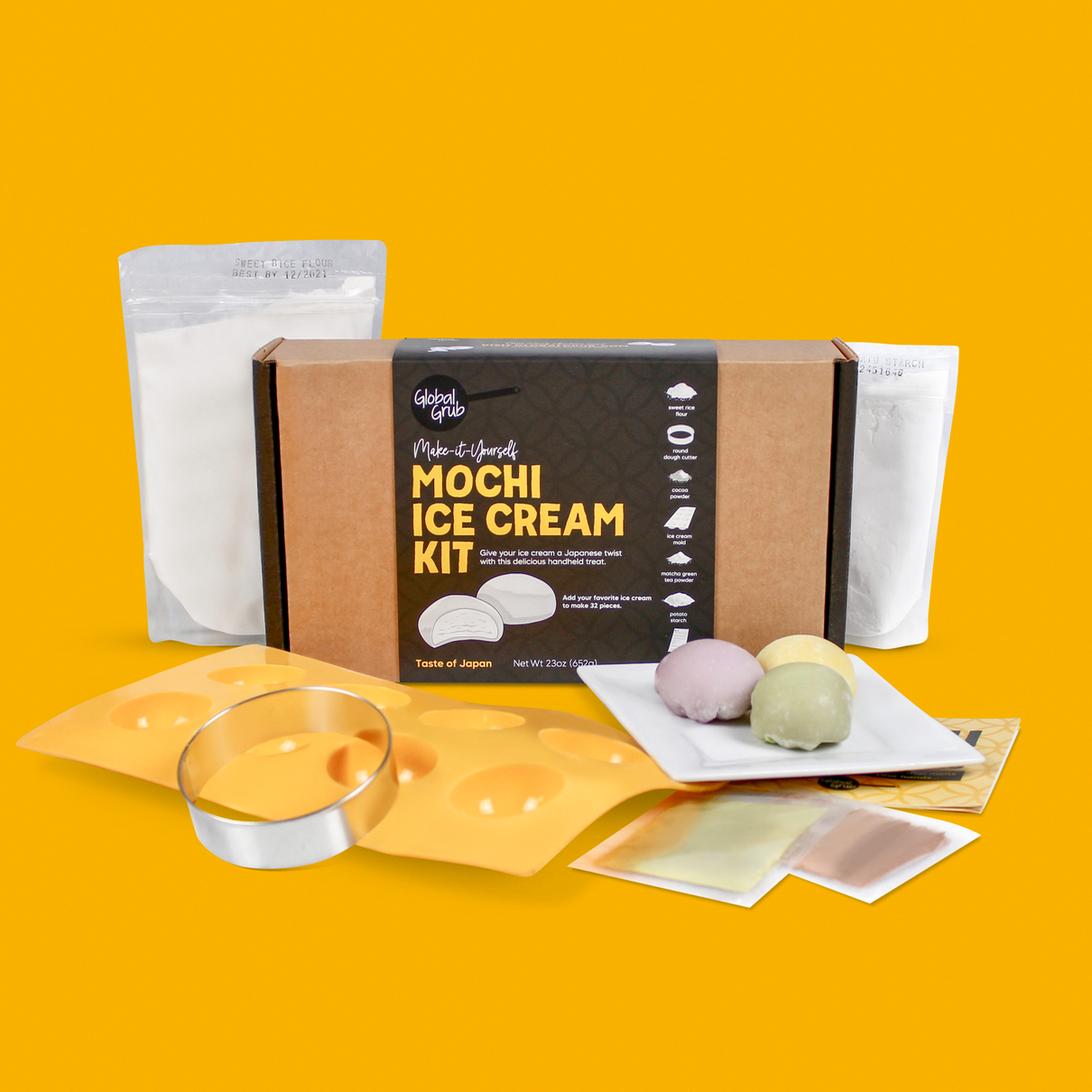 postkantoor vertegenwoordiger bemanning DIY Mochi Ice Cream Kit | Mochi Making Kit | Global Grub - Global Grub