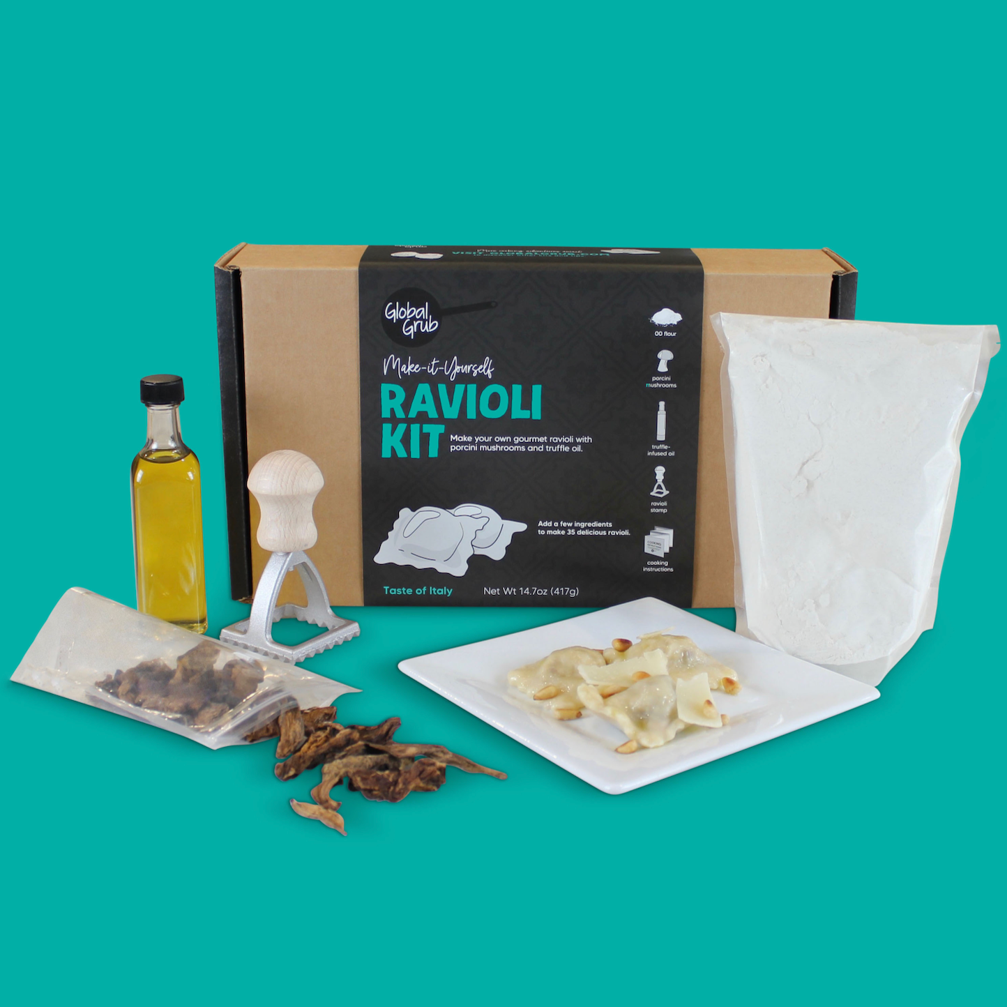 Global Grub DIY Sushi Making Kit - Sushi Kit Includes Sushi Rice, Nori  Sushi Seaweed, Rice Vinegar Powder, Sesame Seeds, Wasabi Powder, Bamboo  Sushi