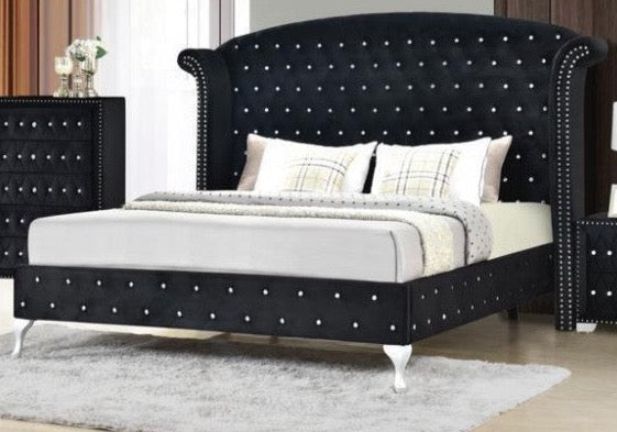 Ella Black Bed Choose Your Size!!