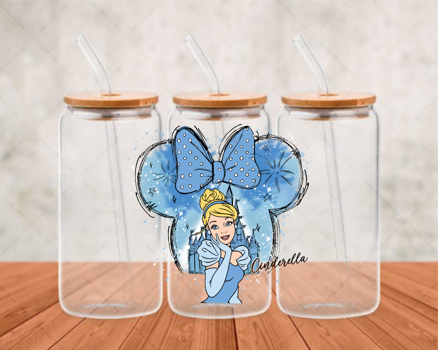 cinderella UV- DTF Adhesive cup wrap