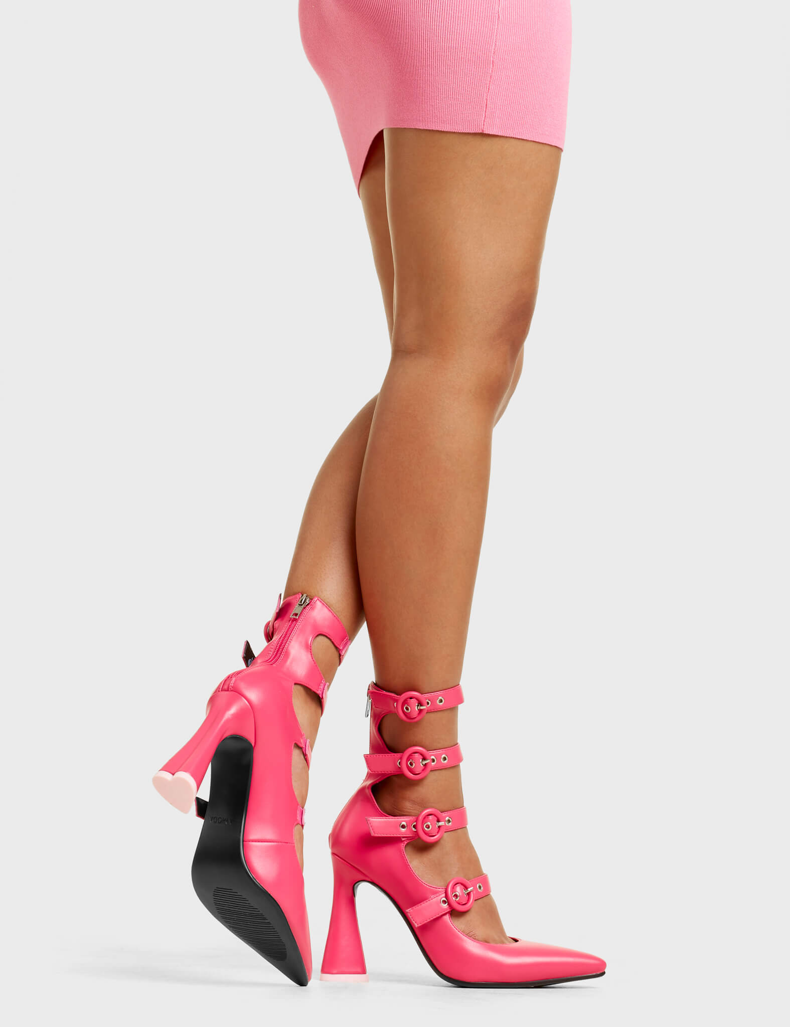 Dollface Platform Heels Fuchsia 1