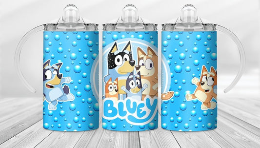 Bluey Style Kids Sippy Cup, Tumbler, Sports Bottle 