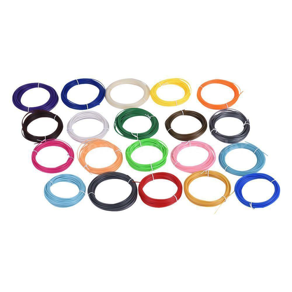 20 color 5M PLA Filament 1.75mm 3D Printer Pen Plastic Rubber Printing –  discountinkllc