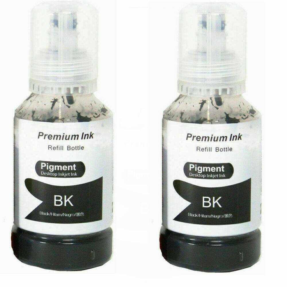 Compatible Epson 522 T522120 EcoTank Black Ink Bottle 2PK ET-2720, ET- –  discountinkllc