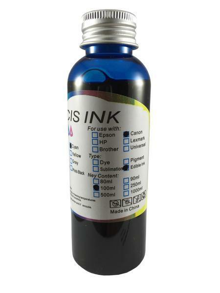 High Quality 128oz Black Edible Ink Refill  Epson Cartridges Edible Food Ink  Refill Bottle