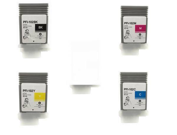 5 PKS PFI-102 New Compatible ink cartridge for Canon ipf 500 600