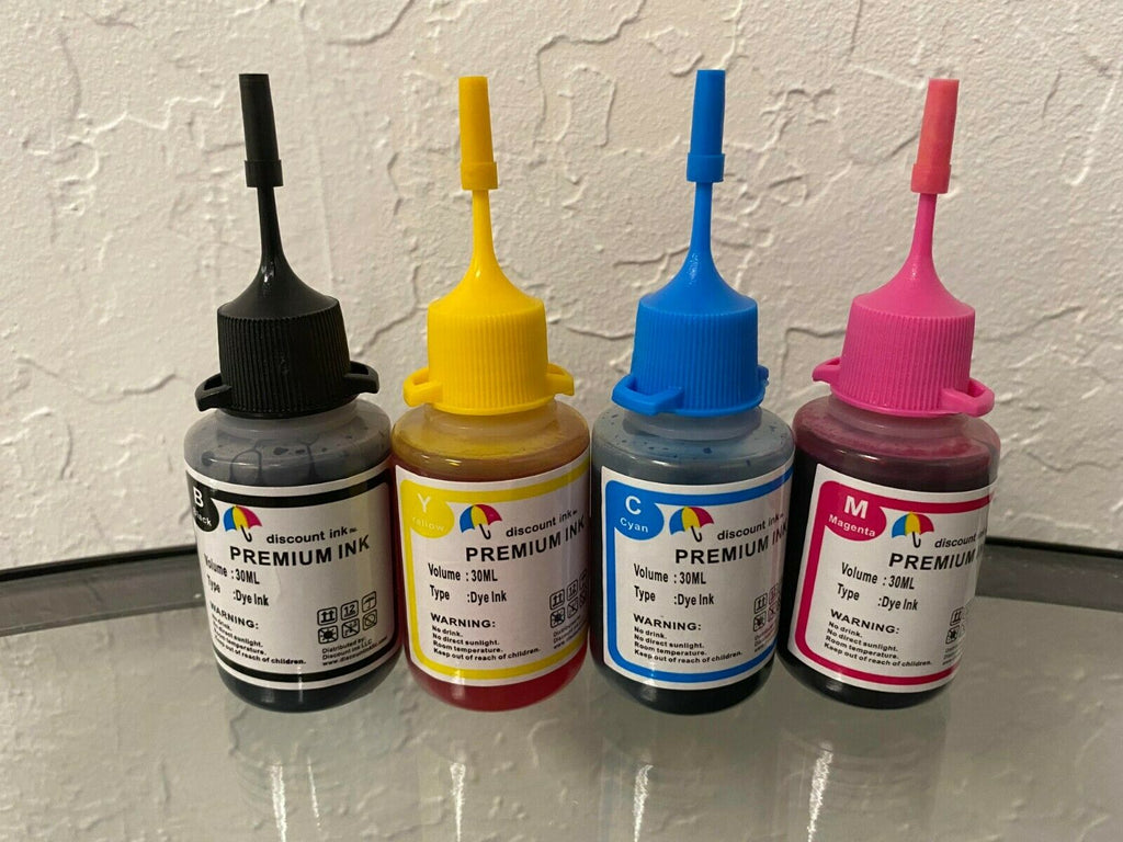  InkPro Premium Pigment Black Ink Refill Kit for HP 60, 60XL,  61, 61XL, 62, 62XL, 63, 63XL, 64, 64XL, 65, 65XL Ink Cartridges 1oz 30ml :  Office Products