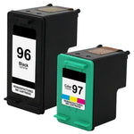2-PK Compatible For HP 96 97 ink cartridges ( 1 black, 1 tri-color)