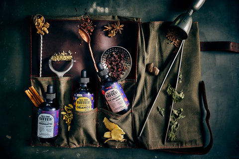 bartenders kit including non-alcoholic bitters