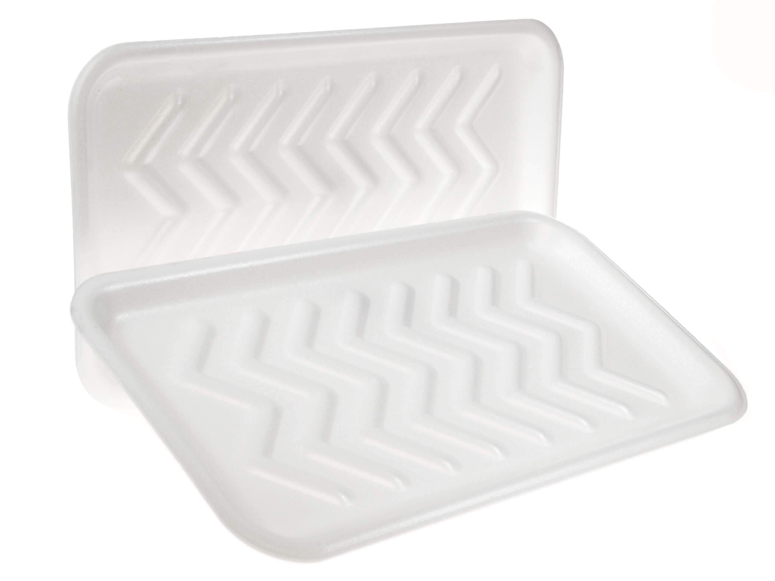 CKF 20SW, 20S White Foam Meat Trays, Disposable