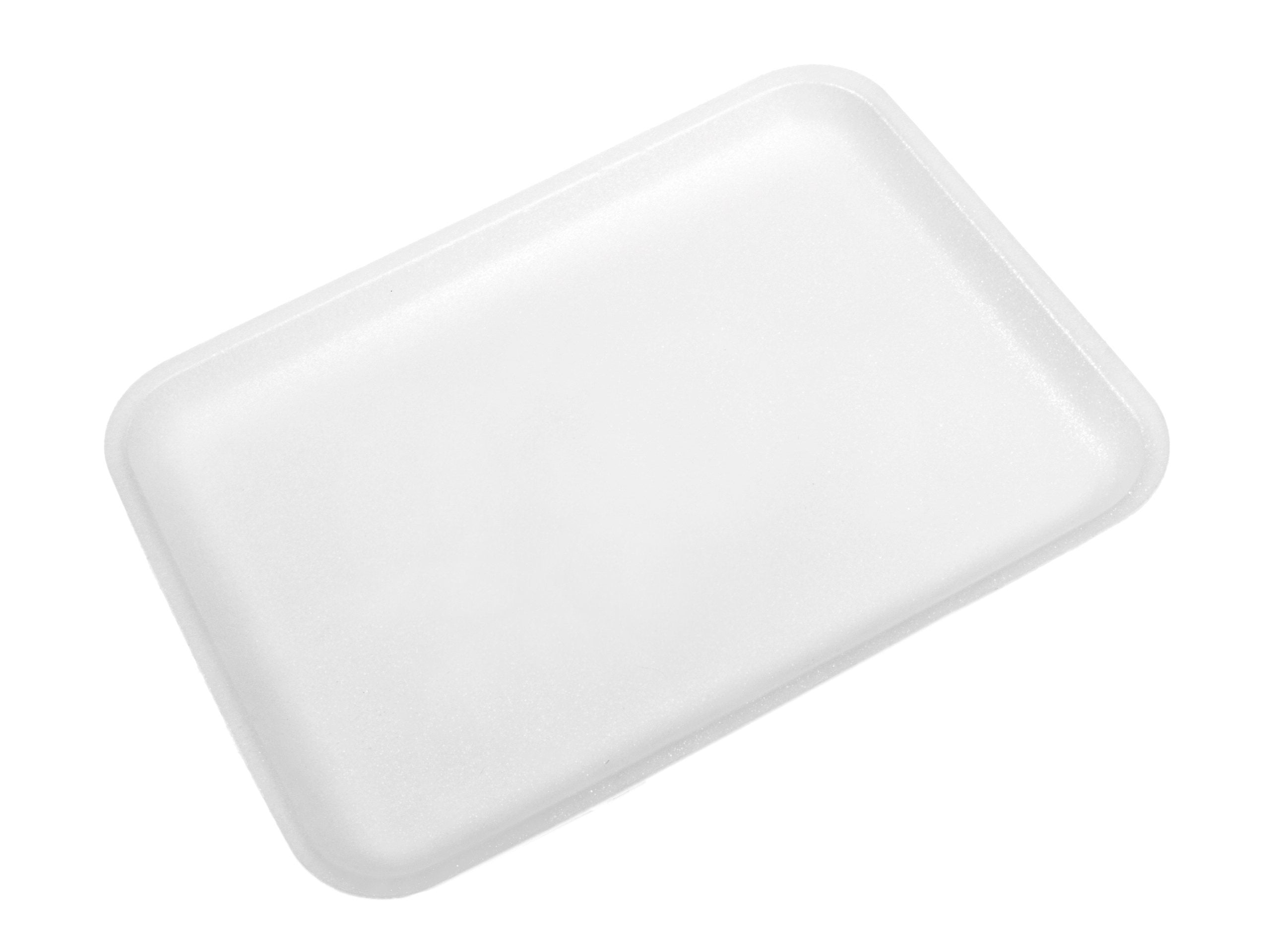 CKF 88120 - (#20S) White Foam Meat Tray 8 3/4" x 6 1/2" x 3/4" - Case of 500