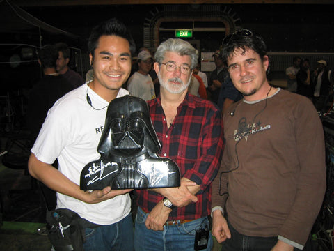 With George Lucas.