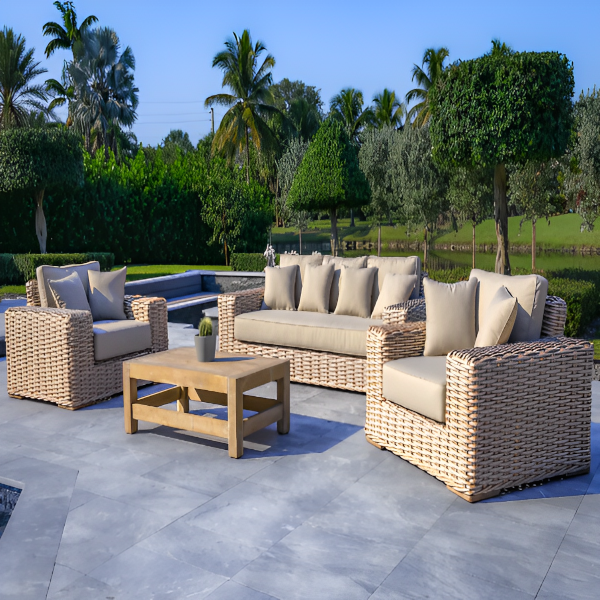 Anna LUX 4-Piece Outdoor Extra Deep Seating Complete set