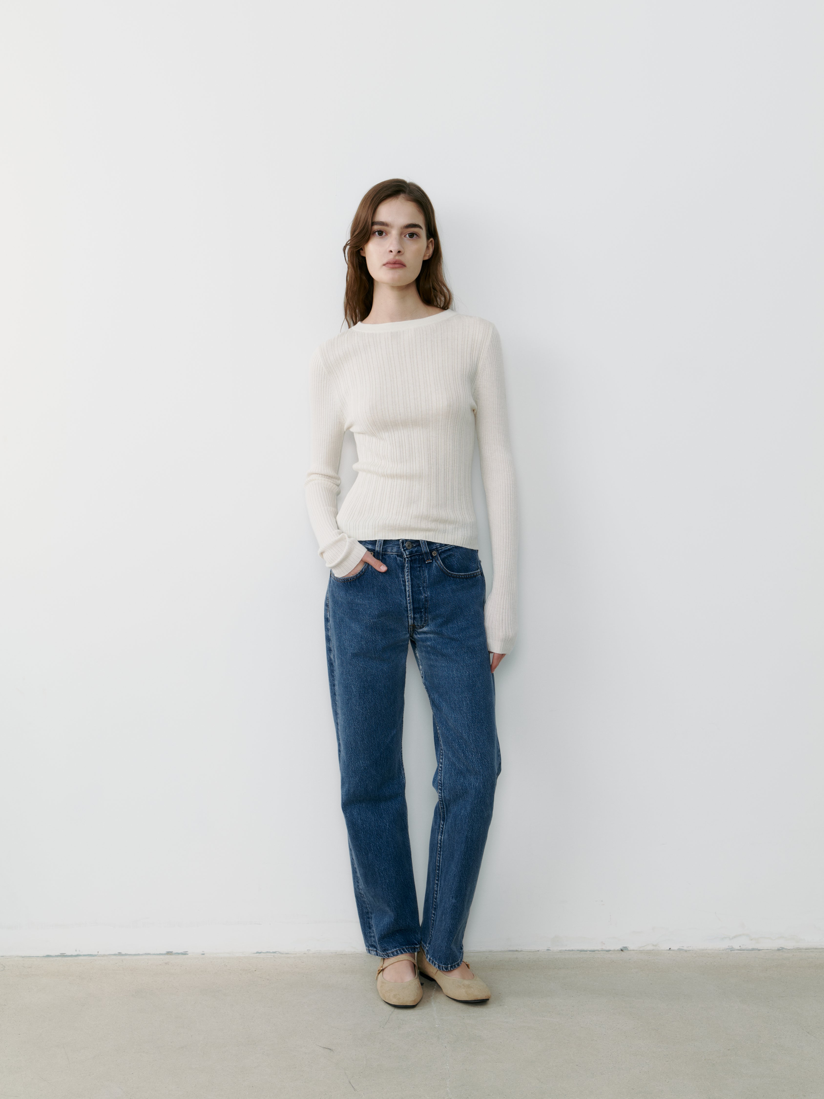 THE RIBBED TURTLENECK - GREY MELANGE – THE CURATED