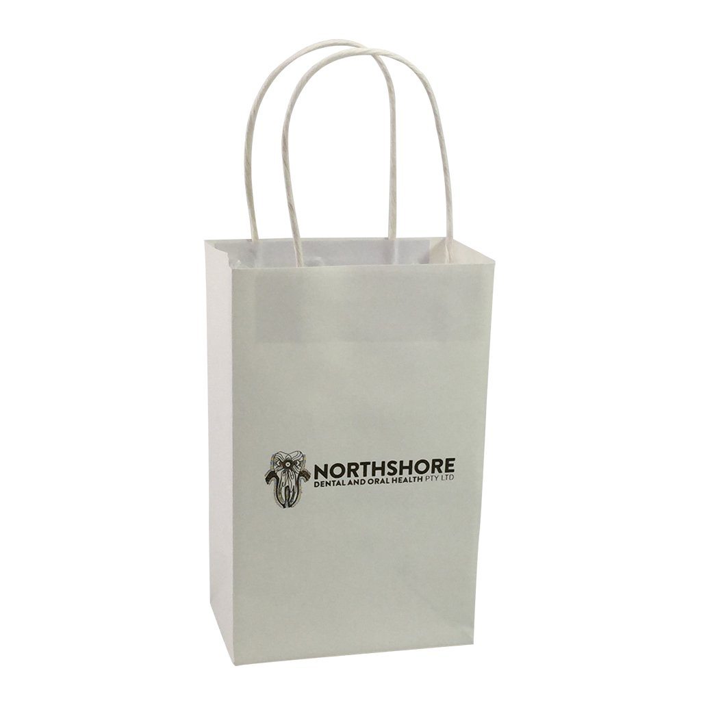 Stock Kraft Paper Carry Bag-Small(SLP-05T) - greenpac.com.au