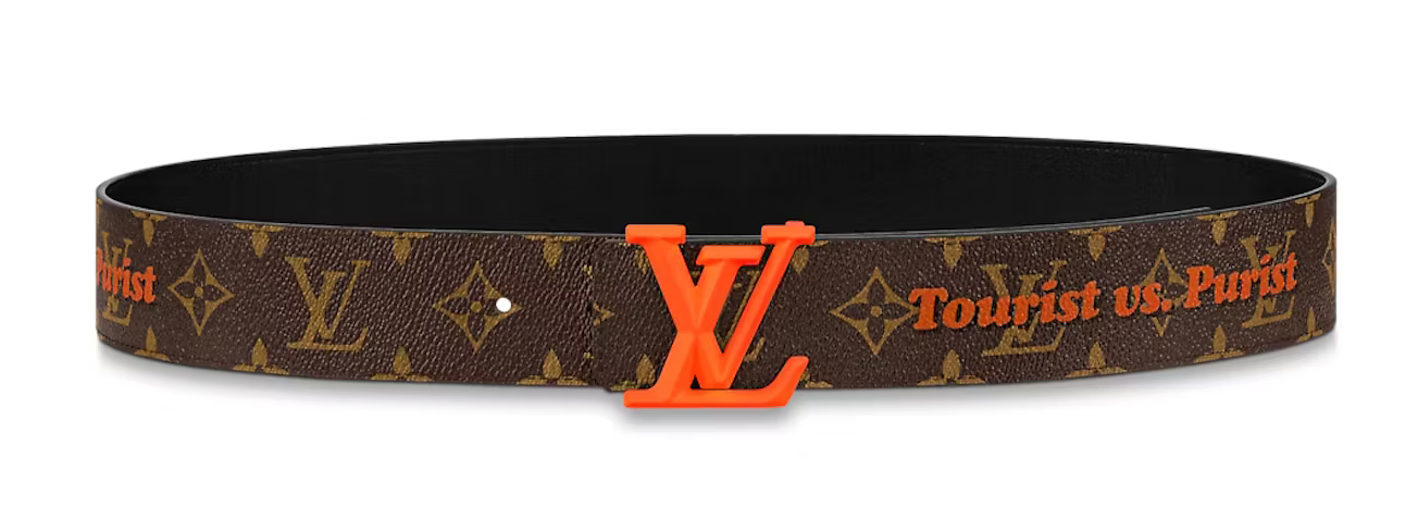 Louis Vuitton LV SHAPE PATCHWORK BELT 40mm 95cm/38”32uk 100%Authentic