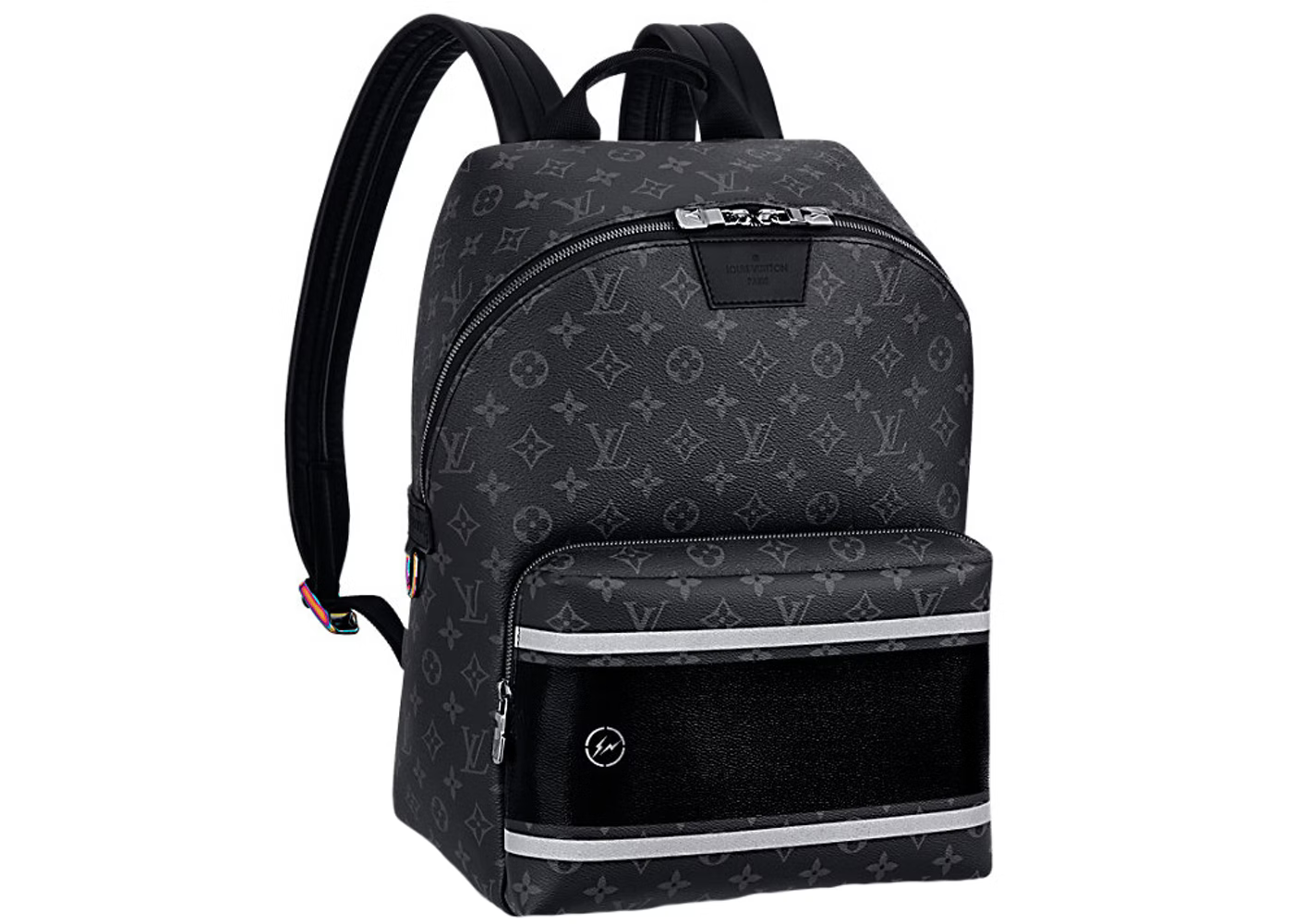 The backpack Louis Vuitton Christopher Monogram GM Prism-El Alfa, in the  clip Coronao Now El Alfa El Jefe x Lil Pump