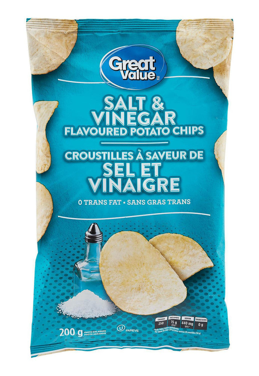 Great Value All Dressed Potato Chips, 200g/7.1 oz., Bag {Imported