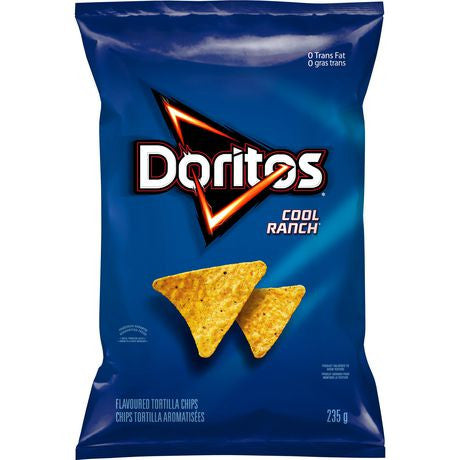 Doritos Flamin' Hot Nacho Tortilla Chips, 210g/7.4 oz., Bag, {Imported from  C