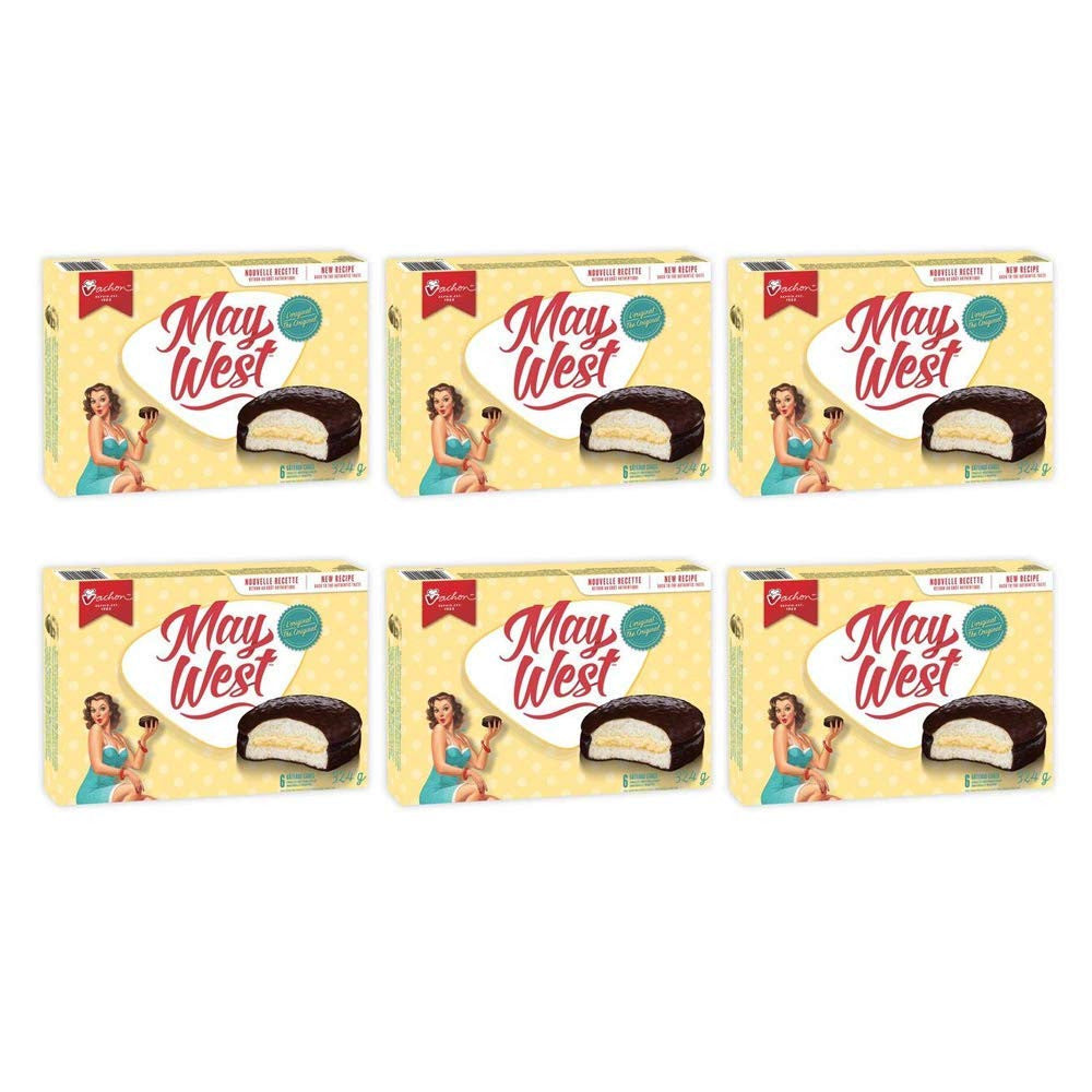 Vachon May West Cakes 324g Each, (4 Box) 6 Cakes {Imported from