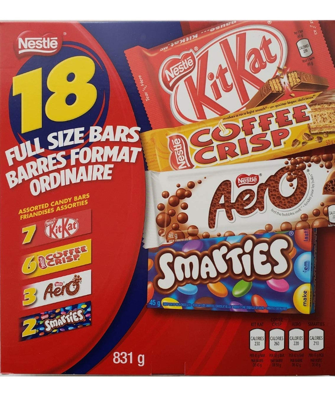Nestle Mini Assorted Chocolates, Coffee Caffeine {Imported oz. Kit Halloween Inc Company Kat, | Aero, 25ct, & Canada} Box, Coffee Crisp, 248g/8.7 Candy Smarties, Cams from