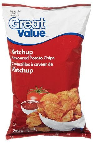 Great Value All Dressed Potato Chips, 200g/7.1 oz., Bag {Imported