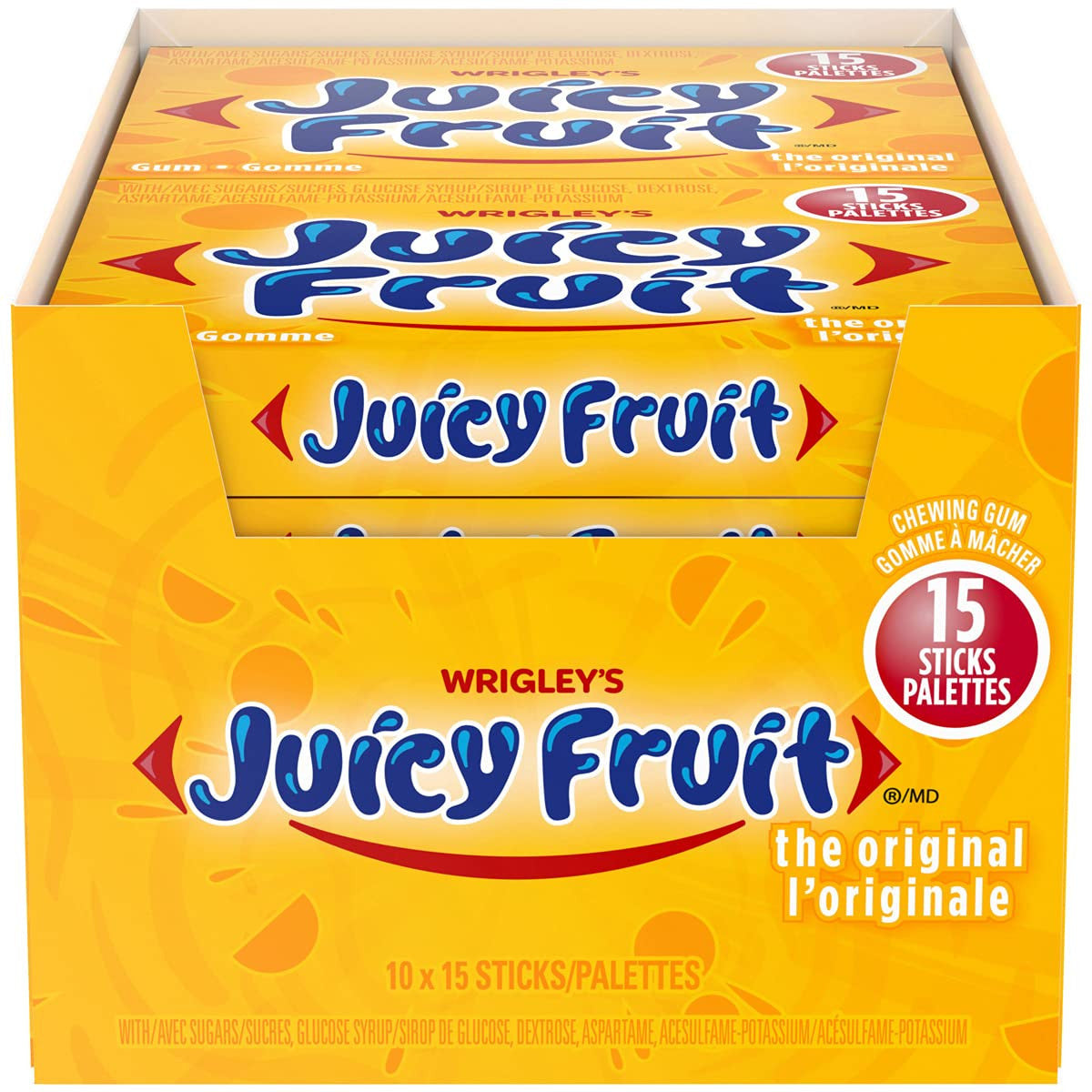 Wrigley 5 Prism Electric Watermelon Sugar Free Gum, 10ct x 15pcs, (Imported  from Canada)