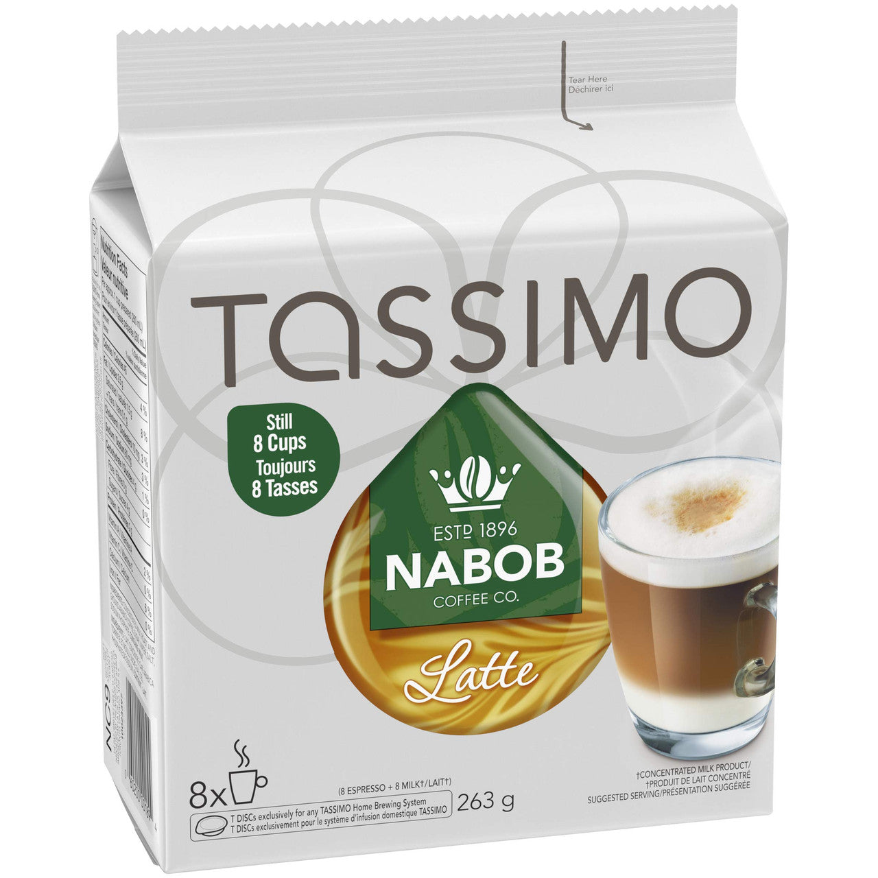 Café dosettes café au lait t-discs, Tassimo (x 21)