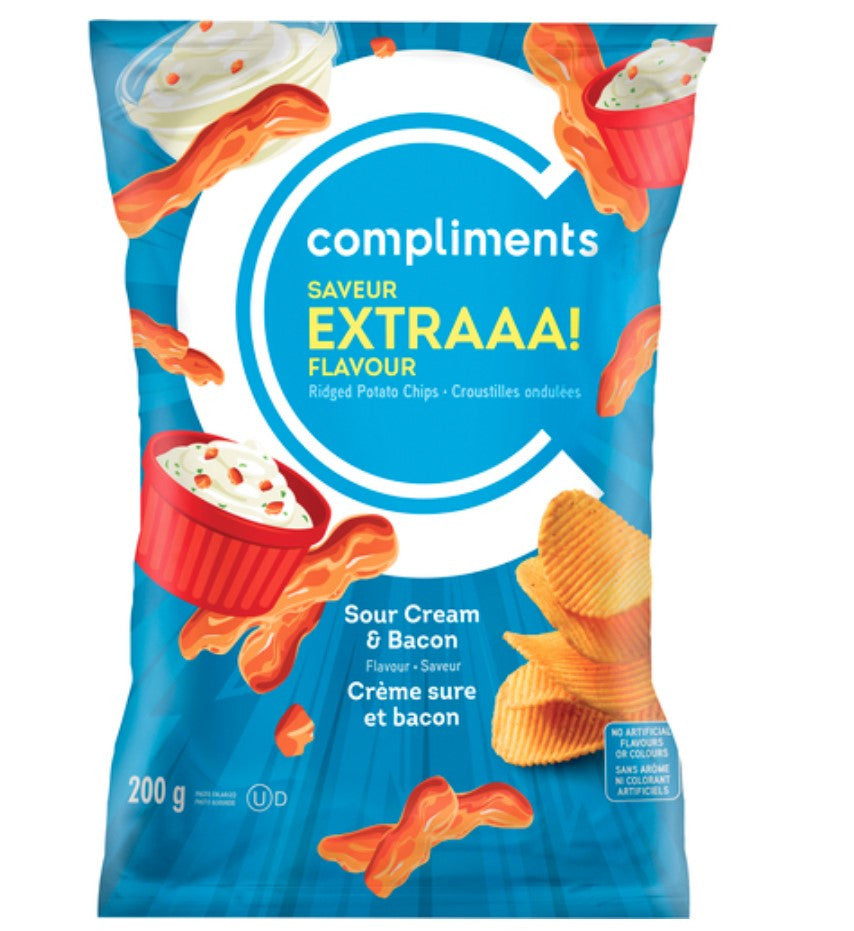 Compliments All Dressed Potato Chips, 200g/7.1 oz.Bag, {Imported