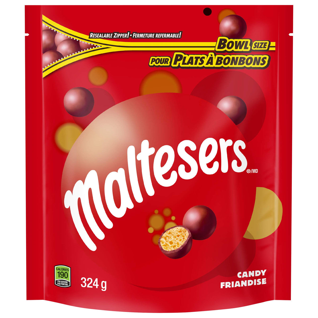Maltesers Stand Up Pouch, Milk Chocolate Covered Malted Honeycomb Balls,  5.8 Oz