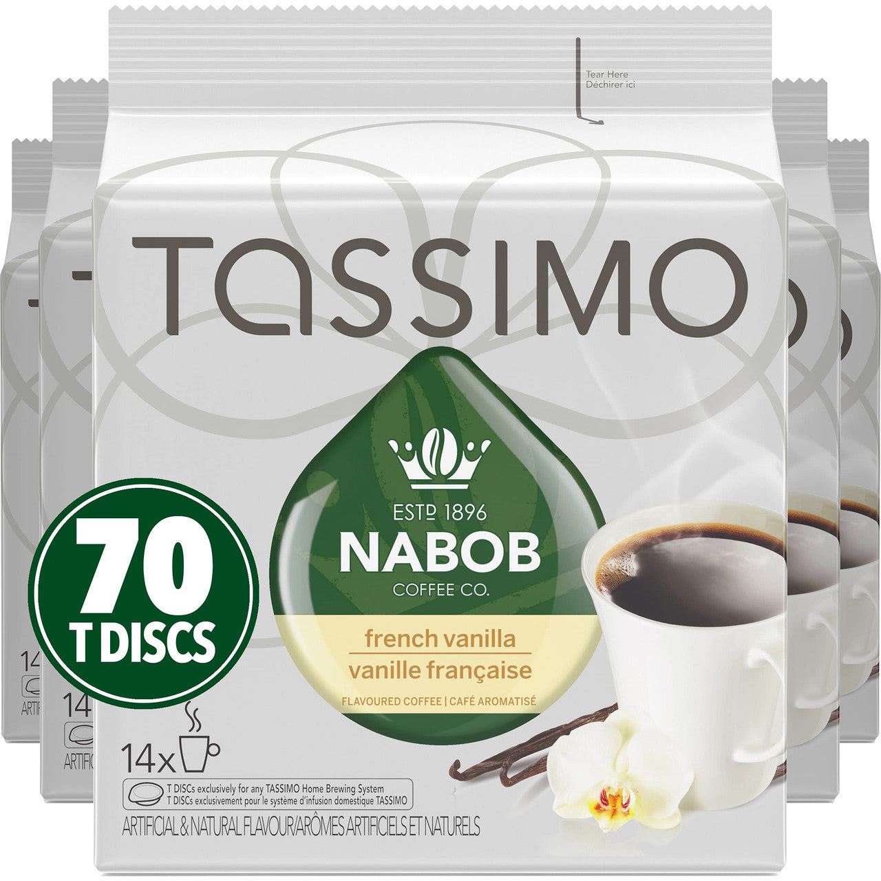 Dosettes T-Discs Tassimo Carte Noire, Espresso, paq. 14