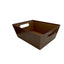 Brown Paperboard Market Tray 10"  Embossed Texture Finish