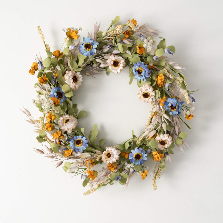 Summer Mixed Flower Wreath