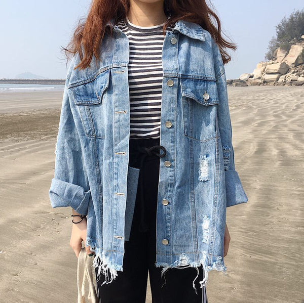 Oversized Denim Jacket – wensoal