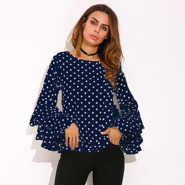 Sweet Round Neck Long-Sleeved T-Shirt Top – wensoal