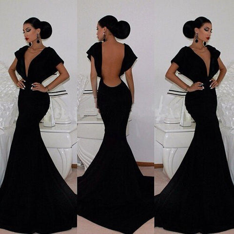 classy backless dress