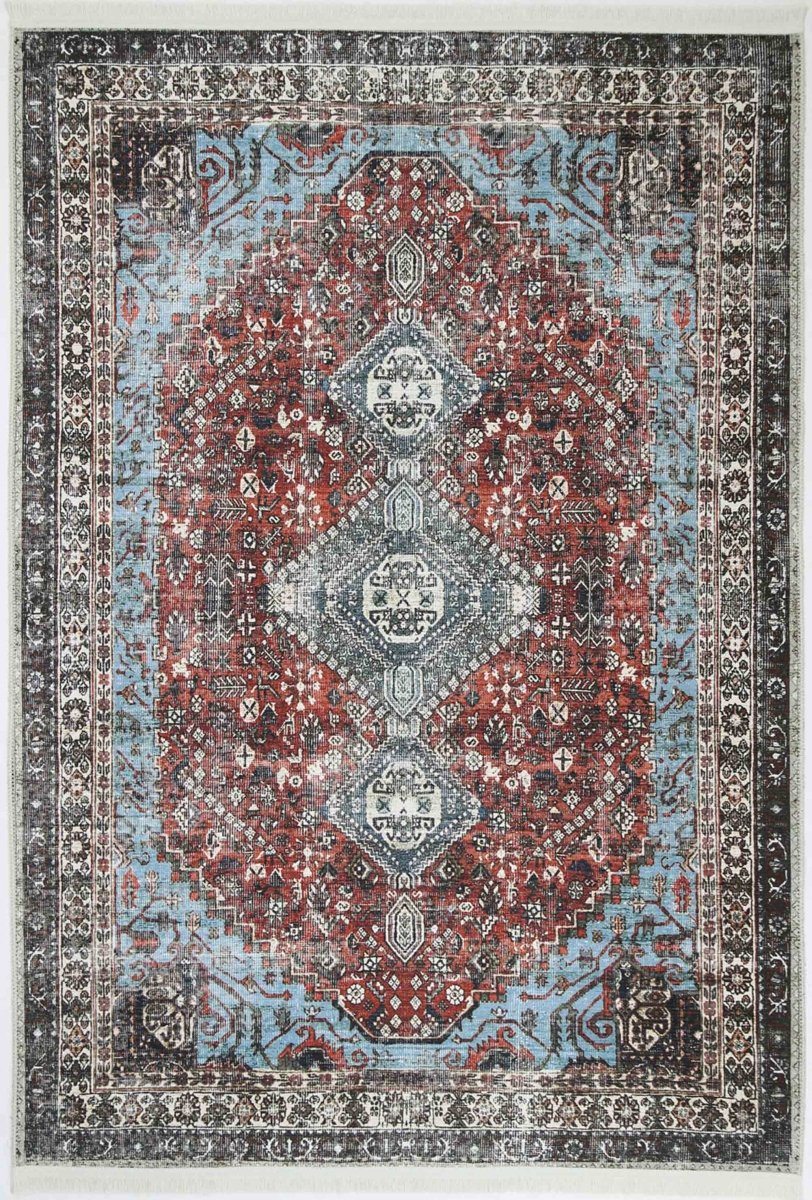 Royal Transitional Multi Distressed Washable Rug