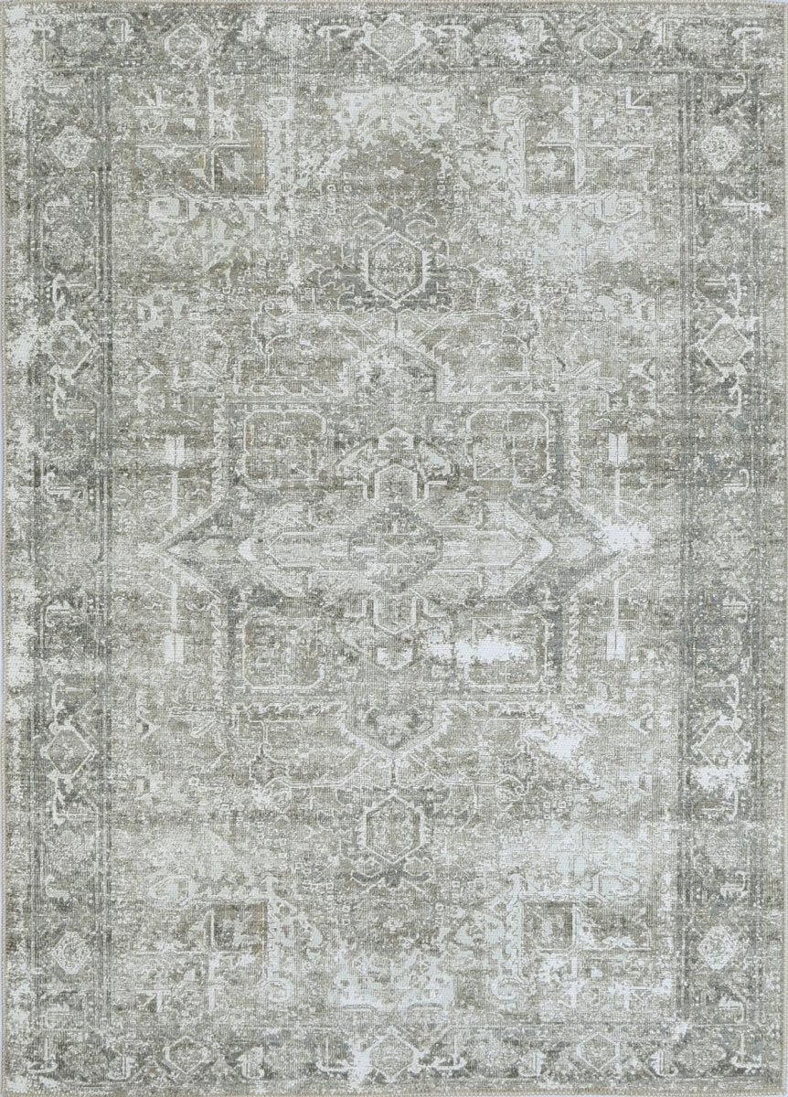 Twist Beige Machine Washable Rug