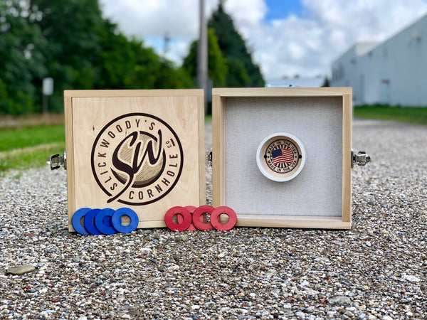 Washer toss tailgate game from Slick Woody's Cornhole Co.