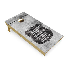 Slick Woody's Cornhole Company Miller High Life stock cornhole board set