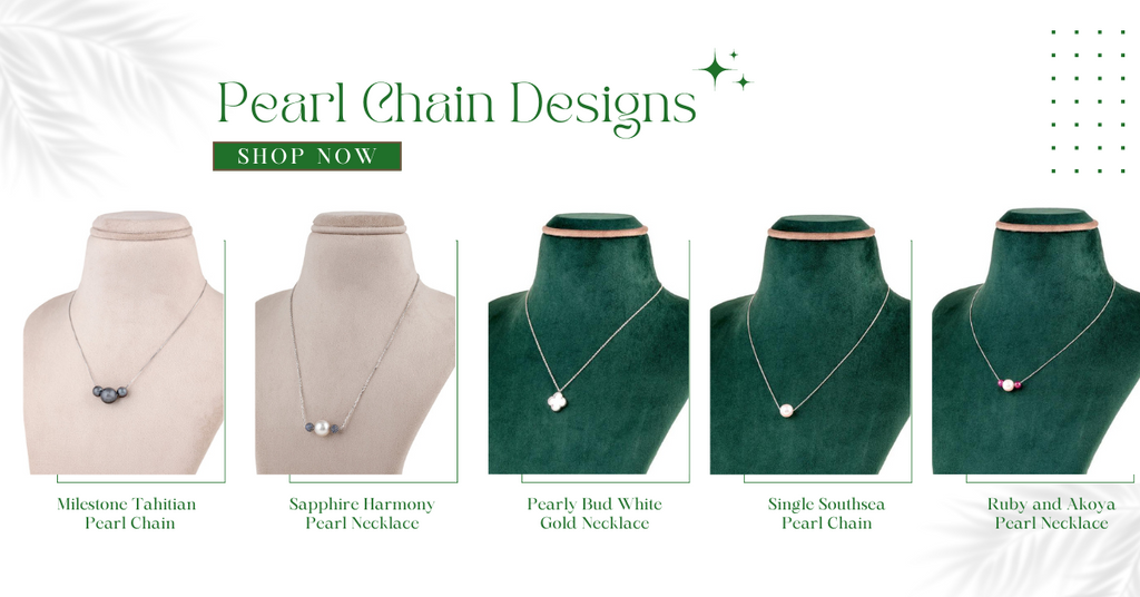 Latest pearl chain designs | Beyond Pearls by Mangatrai
