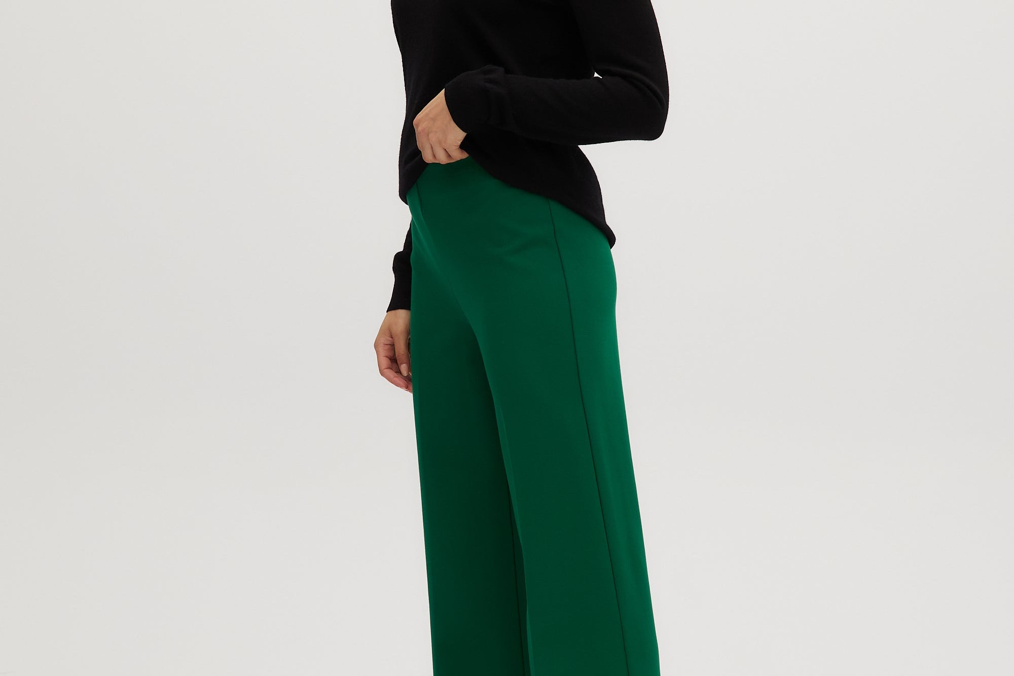 Vegan leather high-rise pants – Hilary Radley