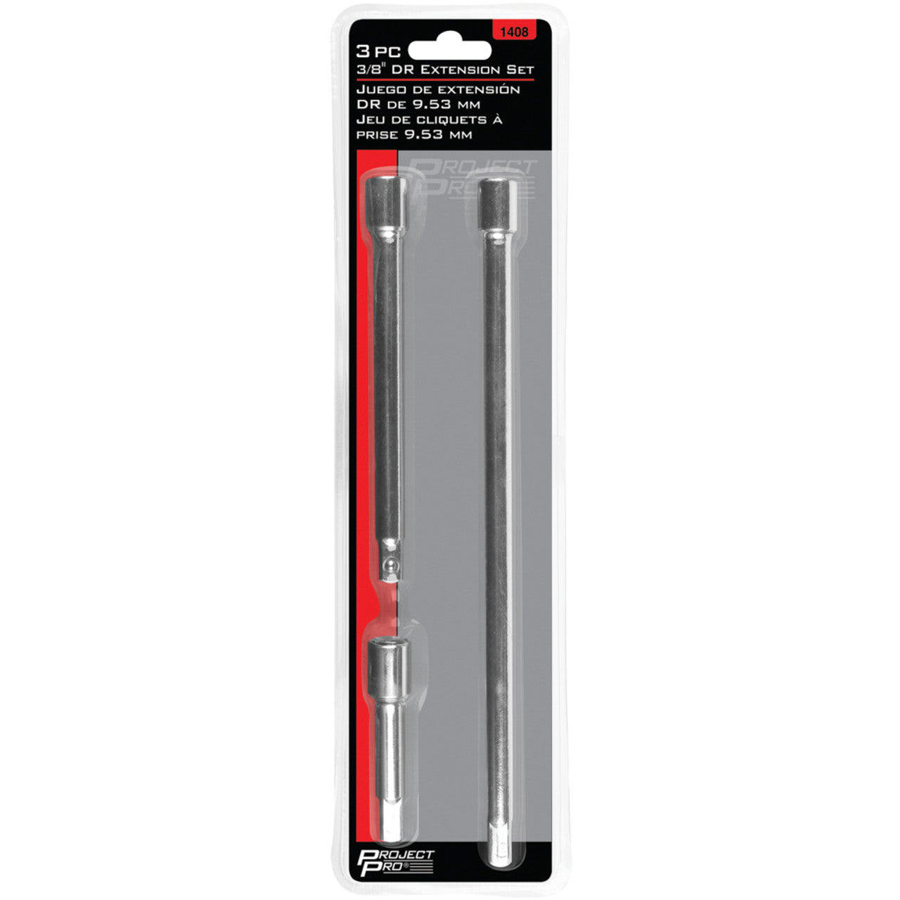 1408 3 pc 3/8" Dr. Extension Set