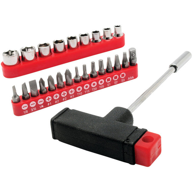 1413 25 pc. Magnetic T-Bar Driver Set