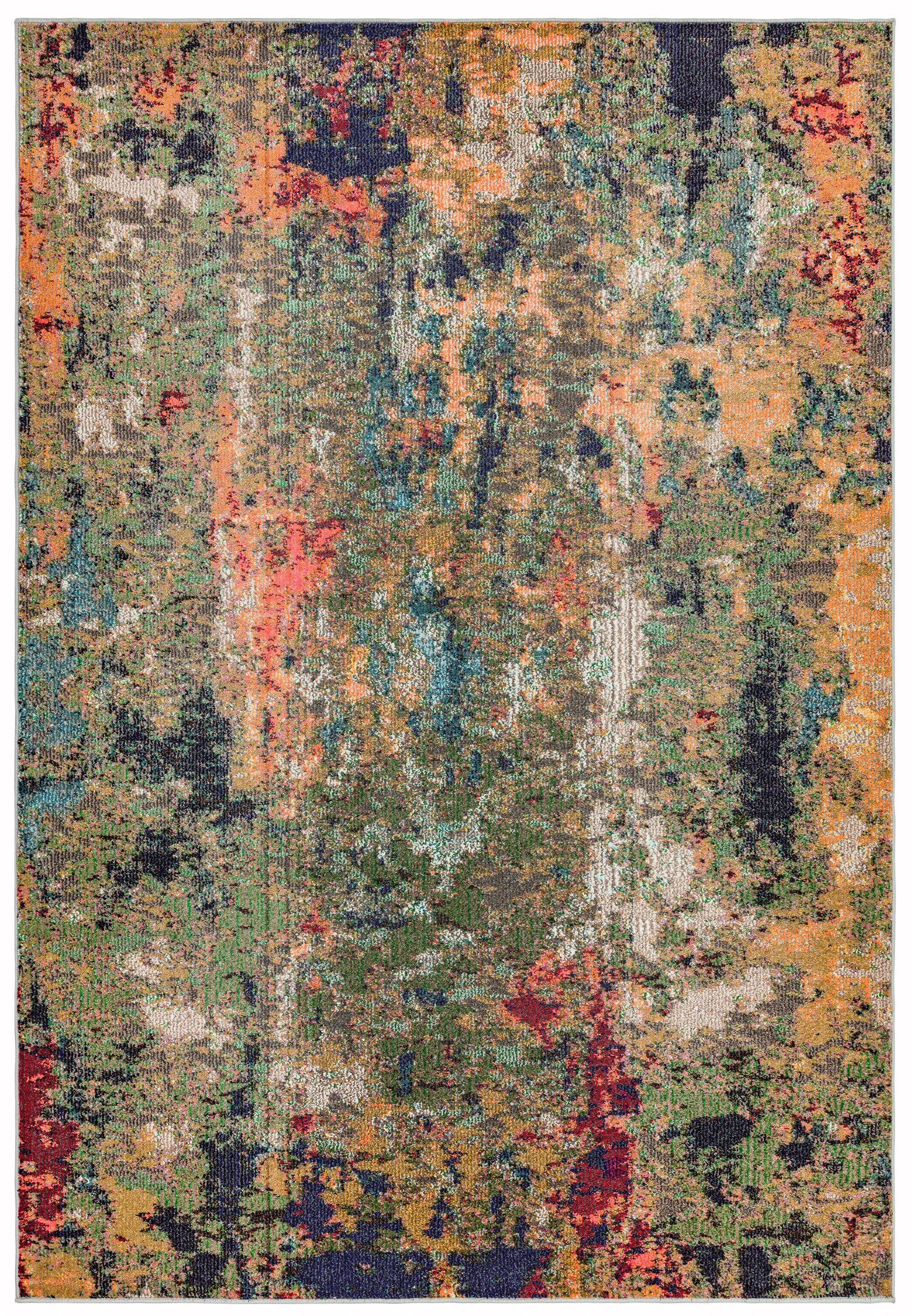 Colores Cloud Gardenia Multi Colour Abstract Rug C001 - Asiatic Carpets -  London