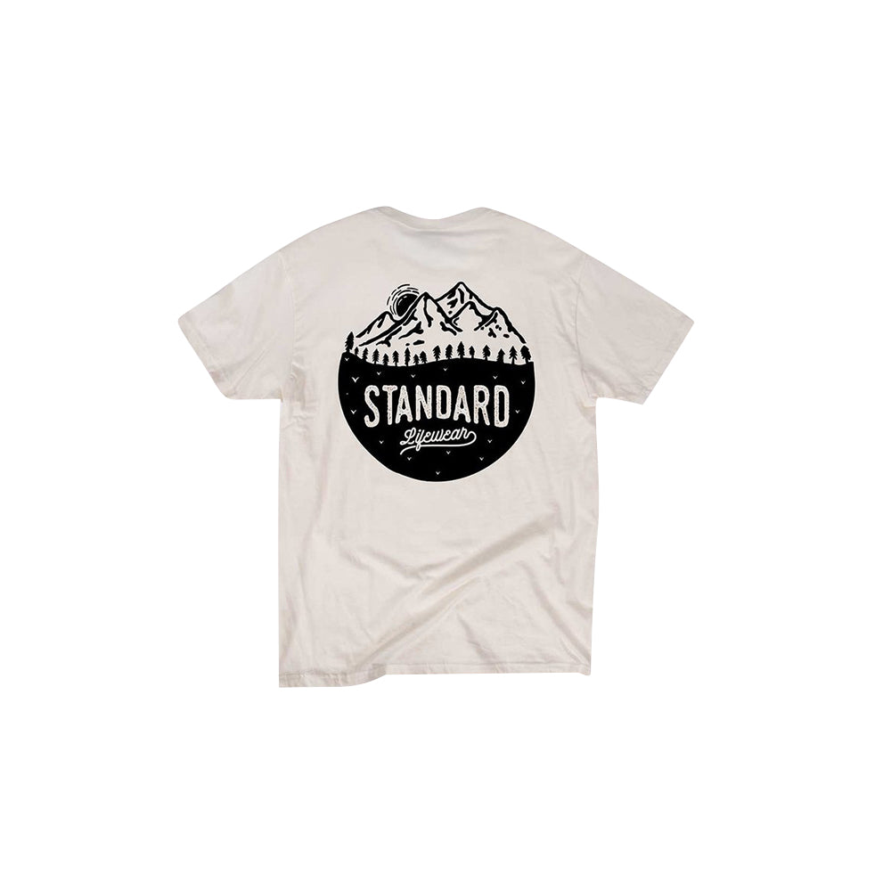 Standard Mountain Range // Natural, T-shirt, Standard Lifewear ...