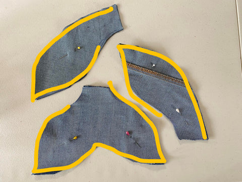where to sew the denim whale