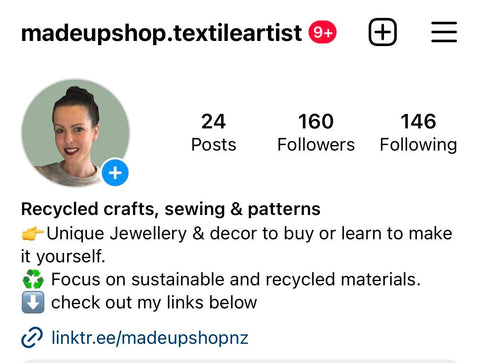 made up shop instagram profile