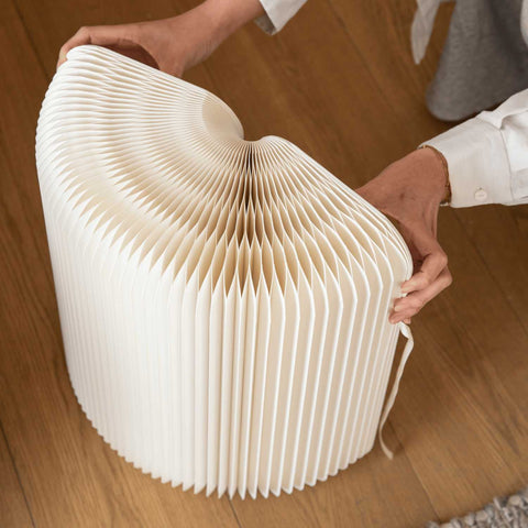 foldable-white-furniture-stool-eco-friendly-origami-seat-stool